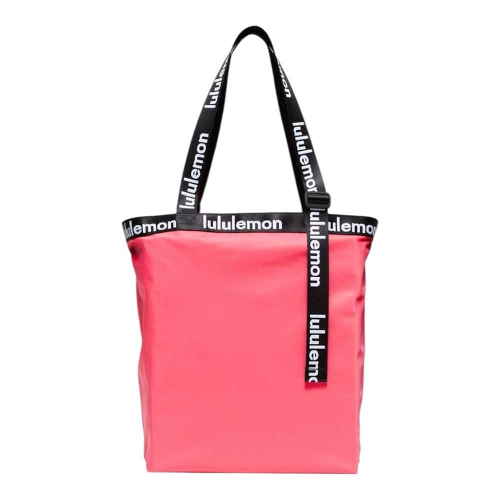 lululemon athletica Pink Tote with Black Logo Straps